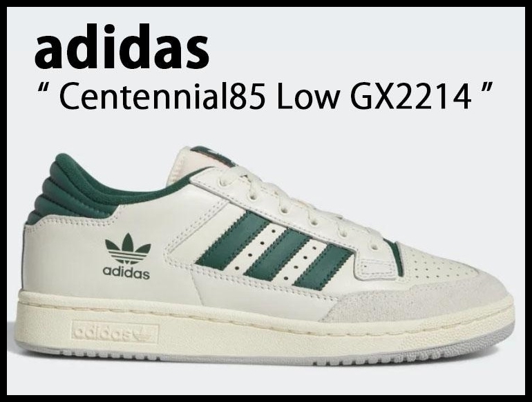 送無 新品 adidas アディダス 22AW GX2214 Centennial センテニアル 85 ロー スエード レザー スニーカー バスケット シューズ 緑 28.0 ②