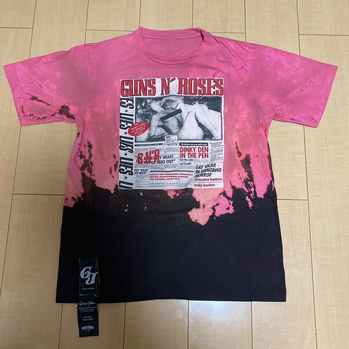 ガンズアンドローゼズ プリントTシャツ バンドT キムタク ガンズアンドローゼズ プリントTシャツ バンドT キムタク