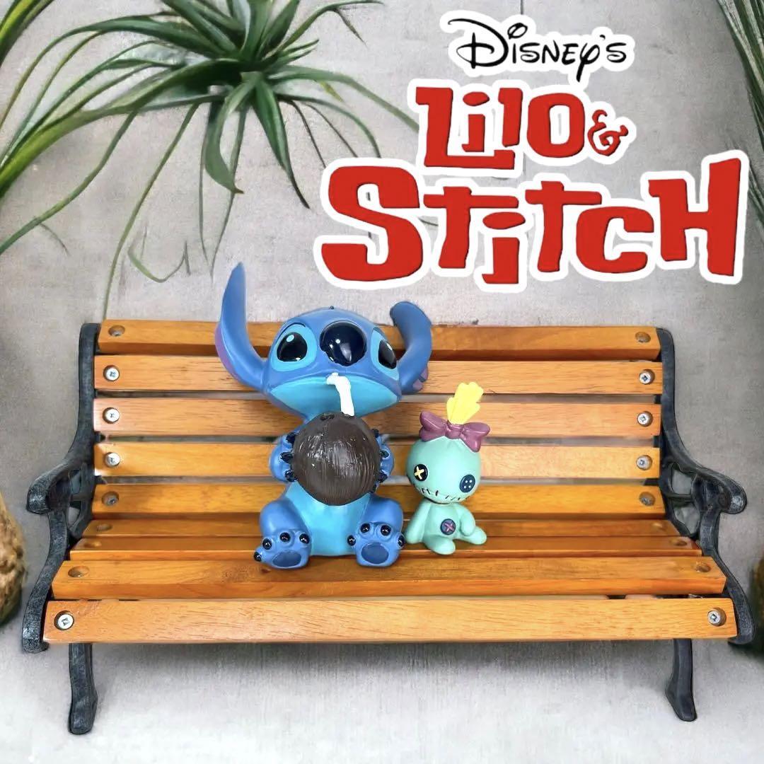  редкий превосходный товар * Kato прикладное искусство Disney (Disney) Lilo & Stitch bench посадочная машина подставка s зажим Lilo & Stitch