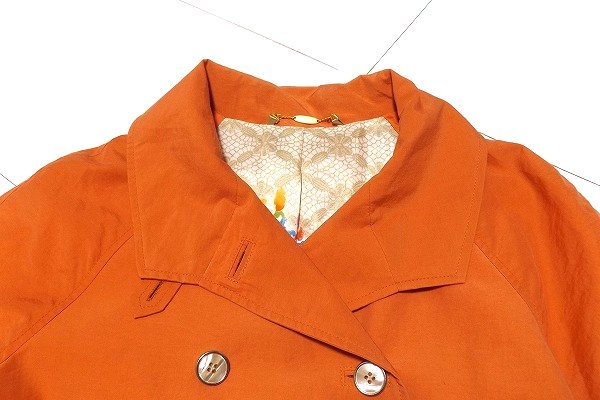 z10915:SCAPA( Scapa ) nylon & cotton trench coat /. orange /38/ spring coat 