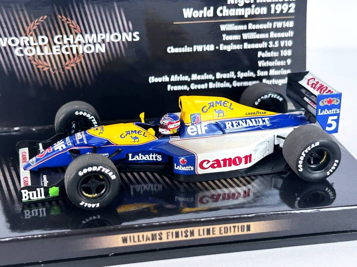 1/43 ウイリアムズ ルノー FW14B N マンセル ウェザリング仕様|PayPay