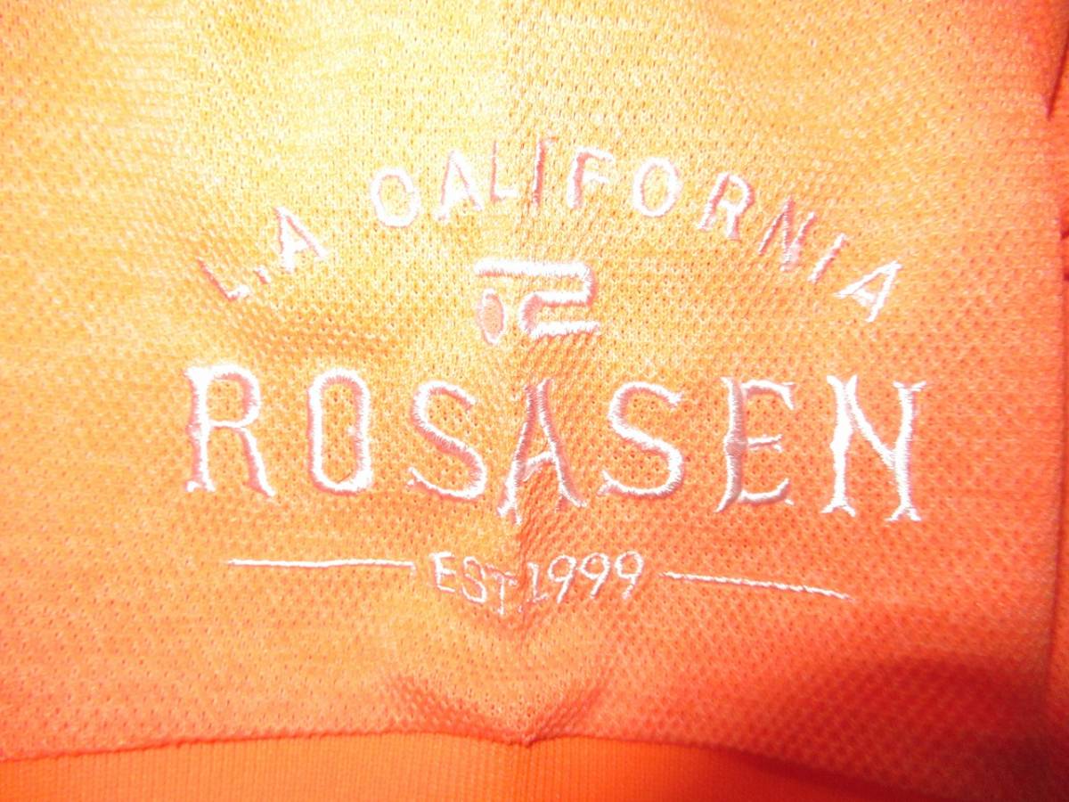 ★ROSASEN/ロサーセン★新品　L　ネオンカラー杢天竺シャツ　フラッシュオレンジ_画像4