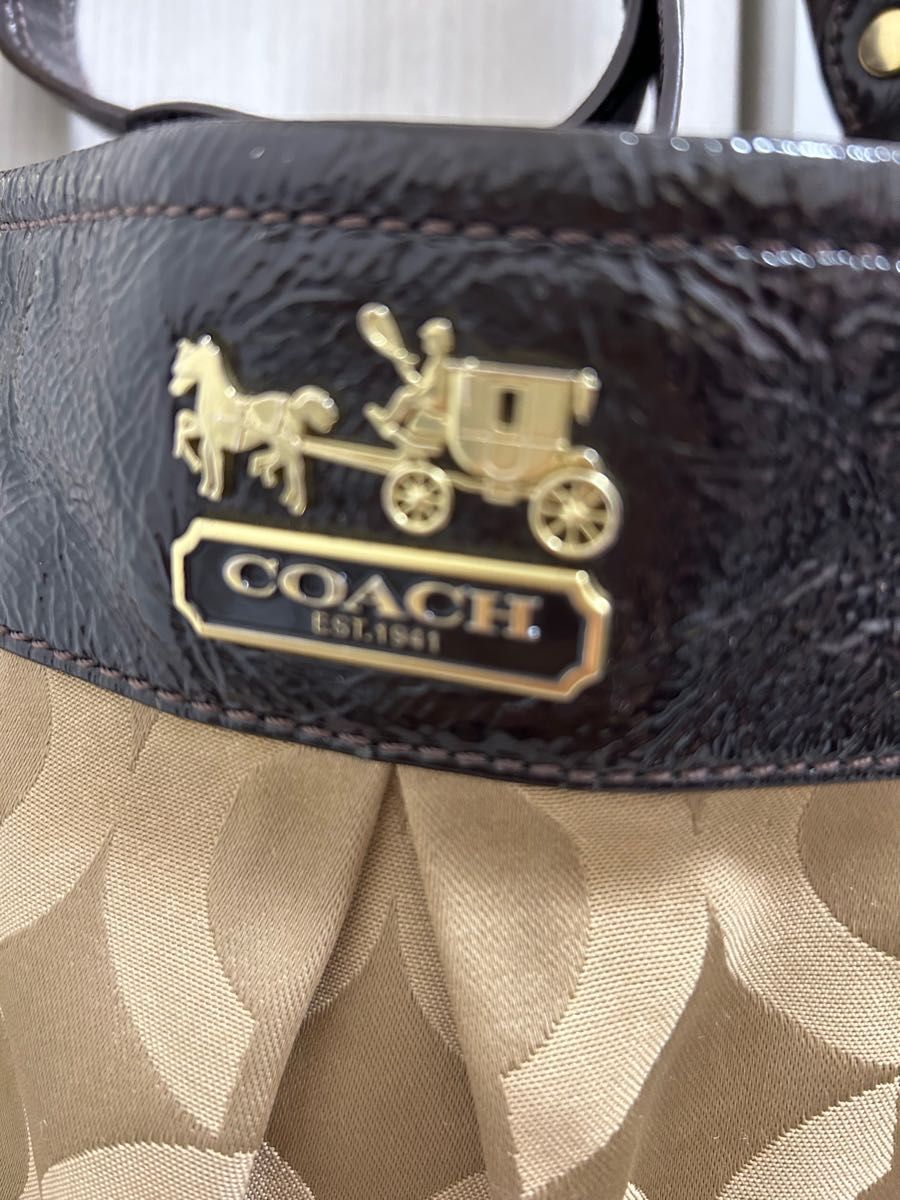 2ways トートバッグ ショルダーバッグ バック coach コーチ ロゴ トートバック コーチショルダーバック 柄