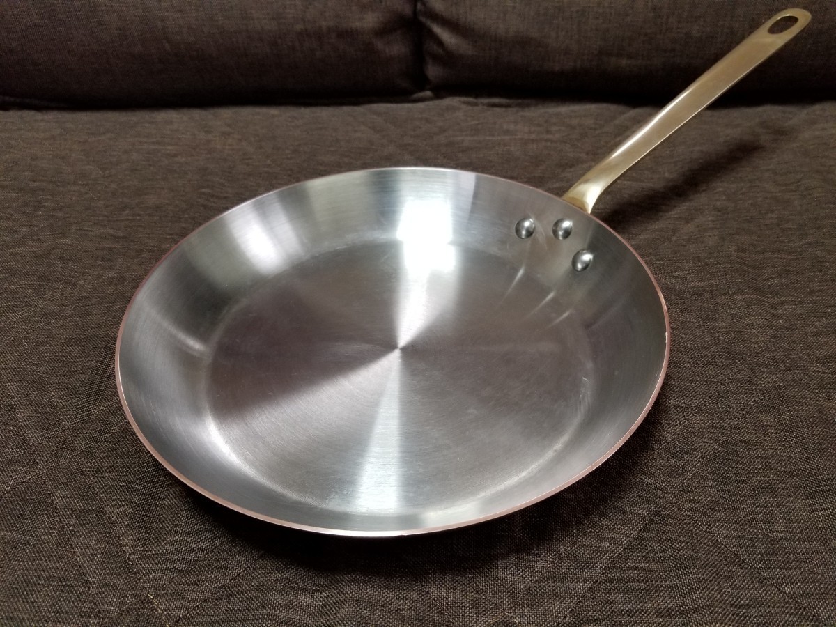 Mauviel cuprinox 銅 ステンレス フライパン 26cm 真鍮ハンドル