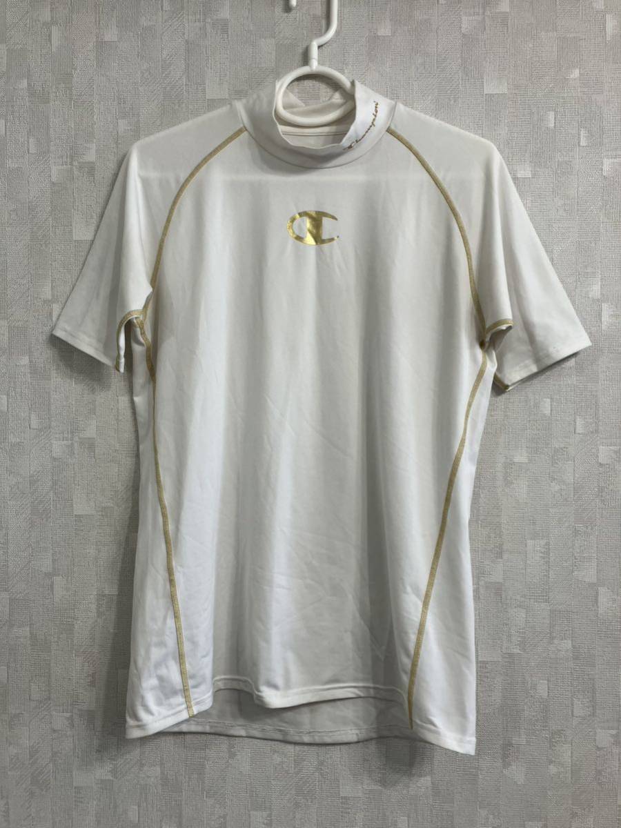 Champion チャンピオン　Tシャツ　白　M メンズ　レディース　野球　アンダーシャツ　半袖 半袖シャツ_画像1