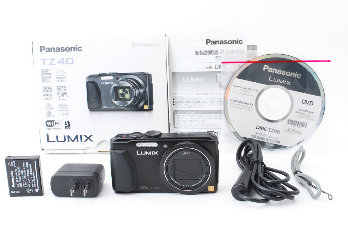 □美品□ パナソニック Panasonic LUMIX DMC-TZ40 ブラック #1629549