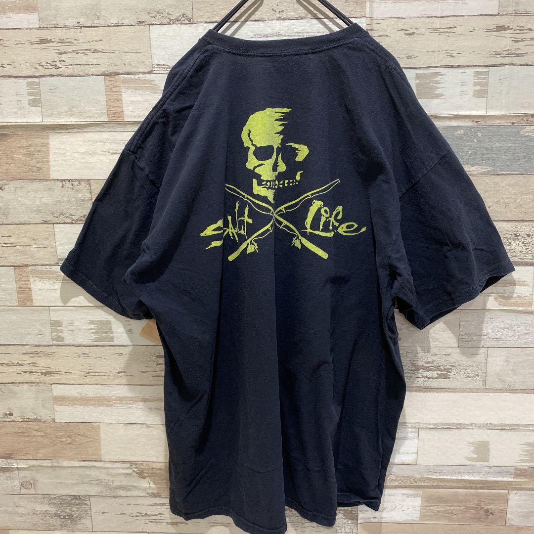 ソルトライフ Salt Lifeオーバーサイズ Tシャツ XL ドクロ スカル
