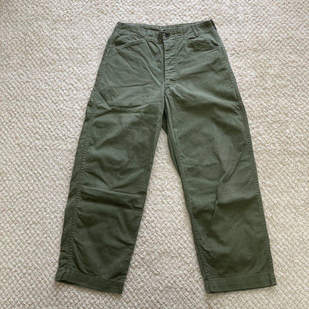 40s ww2 usnavy hbt utility trousers 大戦-