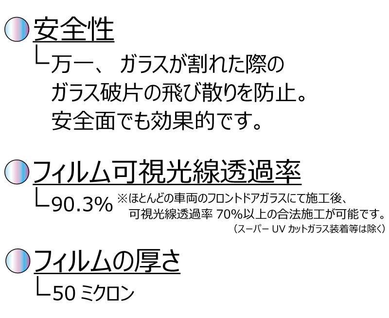 遮熱 オーロラ(グロウゴースト91) トヨタ タウンエース バン (S402M ) カット済みフィルム フロントドアセット_画像6