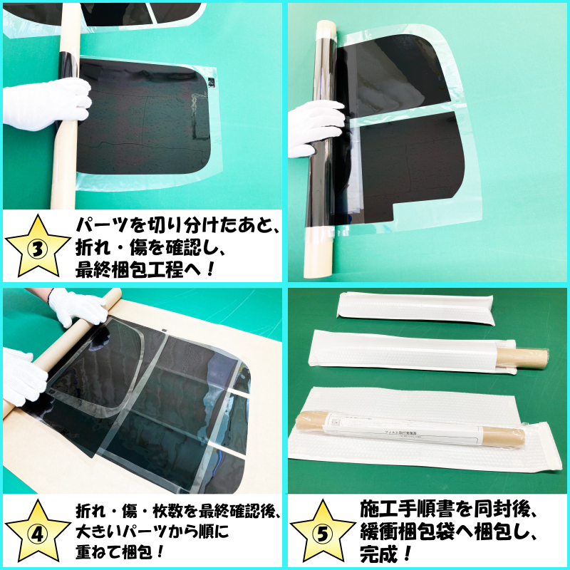 .. Aurora ( Glo u ghost 91) Honda N-BOX(en box ) (JF1) cutting film front door set 