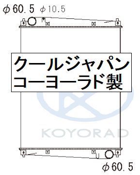 いすず ギガ ラジエーター CXZ77 CYZ77 社外新品 コーヨー KOYO製 PL052755 車台番号検索必須_画像2