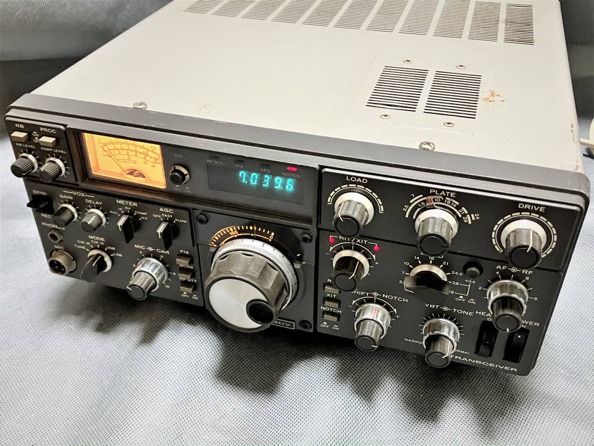 トリオ/TRIO 真空管HF帯トランシーバー TS-830 20W改造機 電源OK