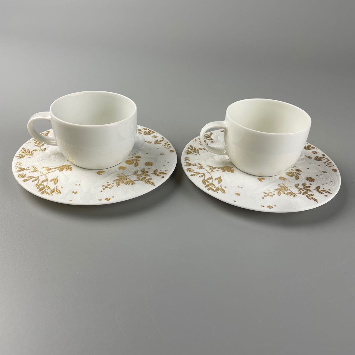 RosenThal ローゼンタール 魔笛 ホワイト 白地に金彩 カップ&ソーサー