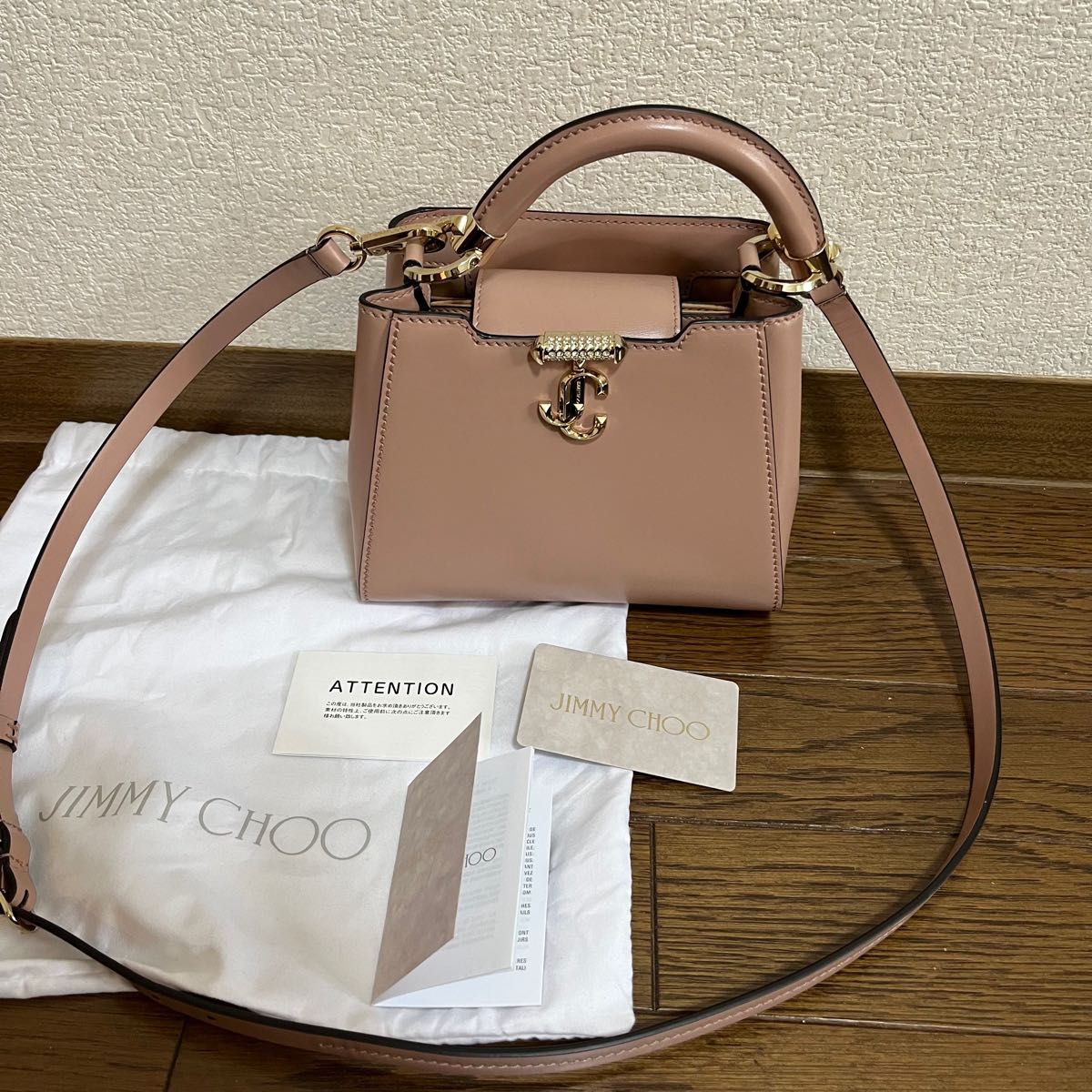 ジミーチュウ ショルダーバッグ ヴァレンヌ トップハンドルミニバッグ
