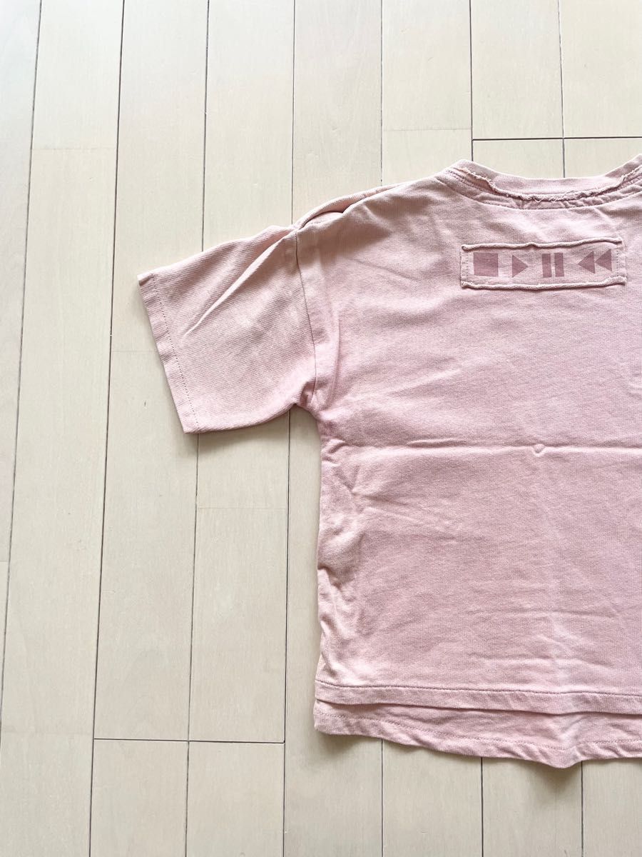 【ZARA baby】くすみピンク ポケット付き Tシャツ(18-24M/92cm)
