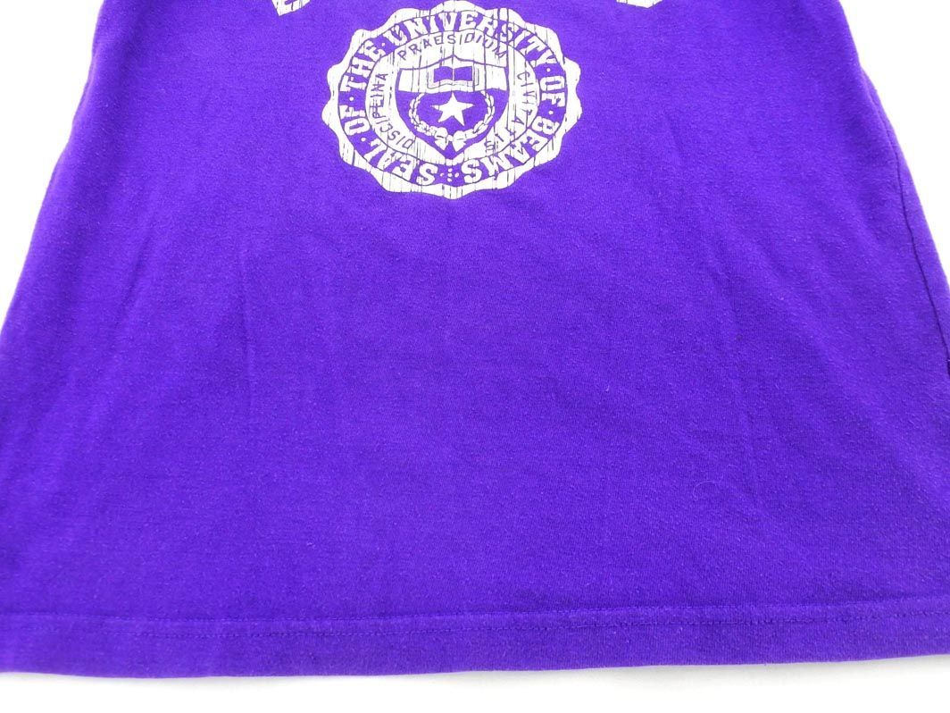  cat pohs OK BEAMS BOY Beams Boy flocky print T-shirt purple #* * deb2 lady's 