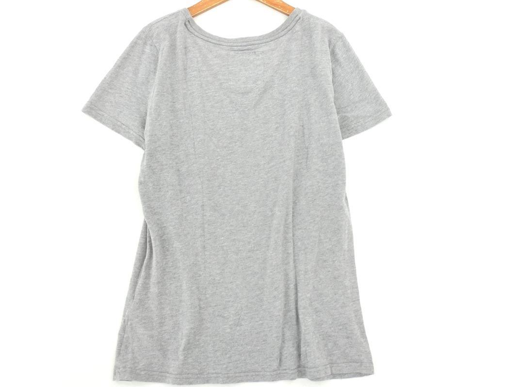 ネコポスOK Abercrombie & Fitch アバクロンビー＆フィッチ ラメ プリント Tシャツ sizeL/グレー ■◆ ☆ deb1 レディース_画像6