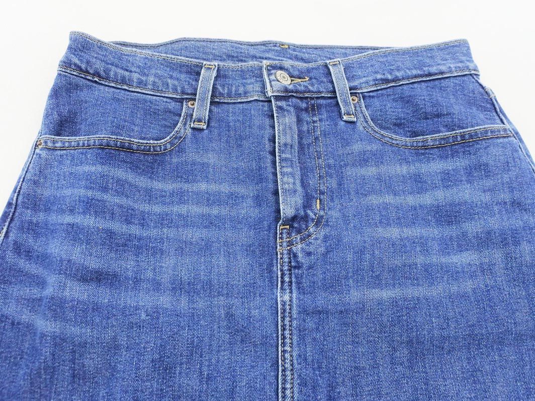 LEVI’S リーバイス 52364-0002 フロントスリット Aライン 台形 スカート size27/紺 ■■ ☆ deb5 レディース_画像2