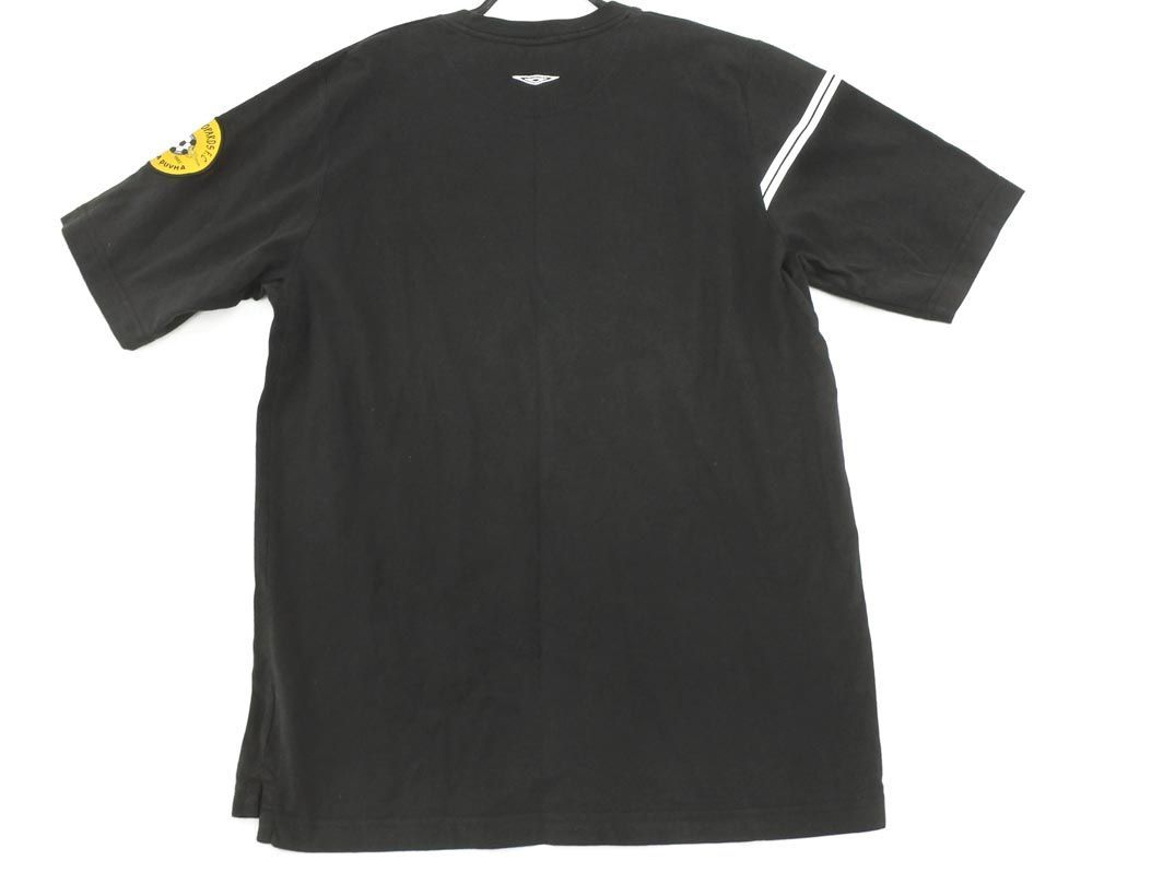 ネコポスOK umbro アンブロ BLACK LEOPARDS F.C 83 サッカー Tシャツ sizeL/黒 ■◆ ☆ deb9 メンズ_画像7