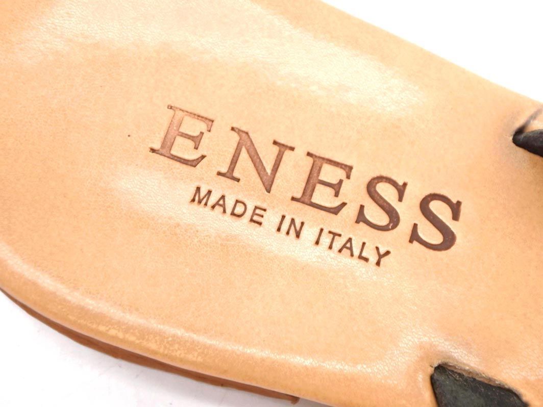 ENESS エネス フラット サンダル size35（22.5cm位）/シルバーｘ黒ｘベージュ ■◆ ☆ dec9 レディース_画像5