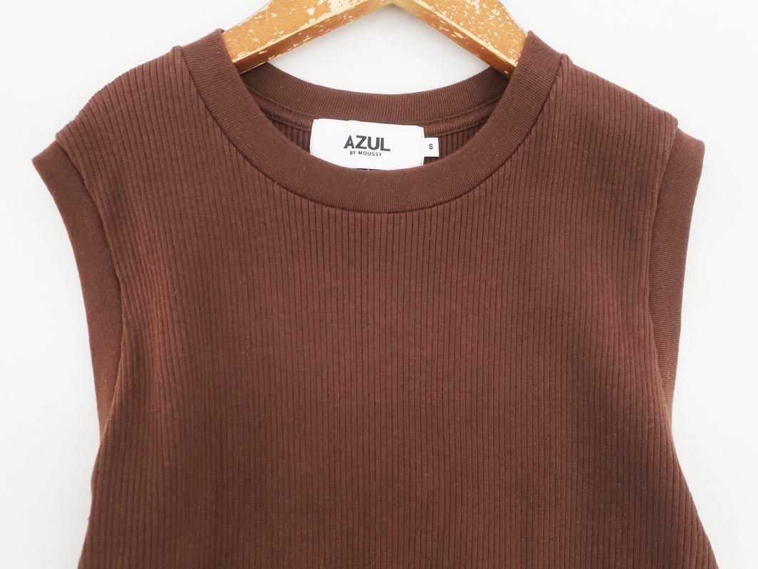  кошка pohs OK azur bai Moussy безрукавка cut and sewn sizeS/ чай #* * dec9 женский 