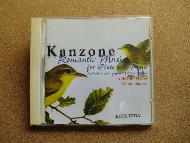 ＊【CD】Abbie de Quant（フルート）Rudolf Jansen（P.）／KANZONE（KTC1205）（輸入盤） _画像1