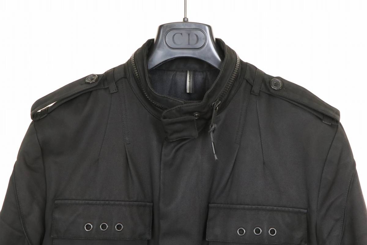 正規品 03aw Dior homme ミリタリーコート エディスリマン 44 黒