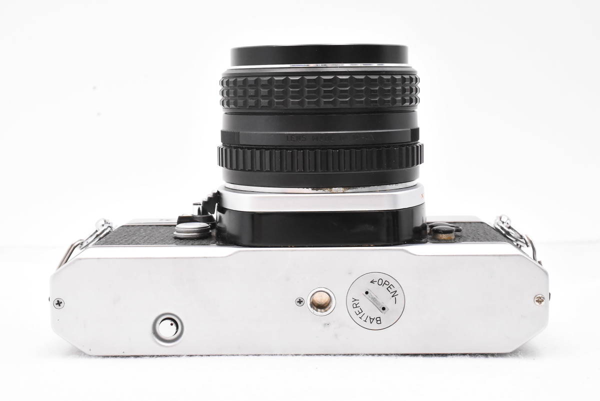 PENTAX ペンタックス KM シルバーボディ フィルムカメラ + SMC PENTAX 55mm F/1.8 レンズ (t2877)_画像6