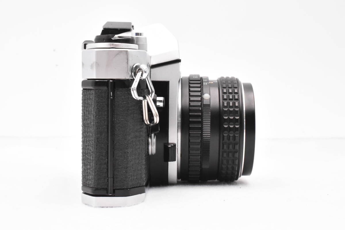 PENTAX ペンタックス KM シルバーボディ フィルムカメラ + SMC PENTAX 55mm F/1.8 レンズ (t2877)_画像4