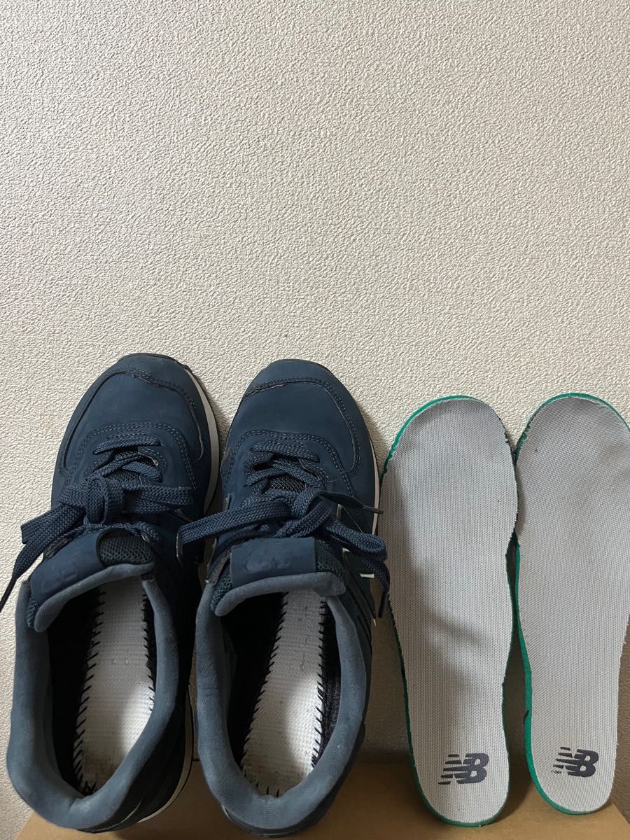 new balance ニューバランス スニーカー WL574CLA/24.5cm/ネイビー