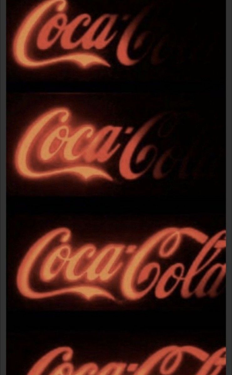 コカコーラ LED ロゴをなぞるように流れるレタリングサイン アメリカン