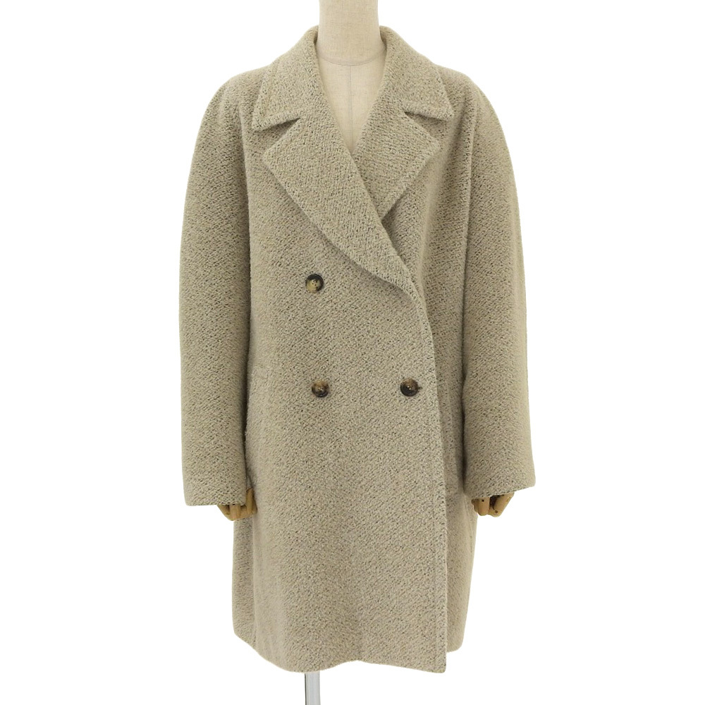 超美品 アニオナ AGNONA 80年代 ヴィンテージ 1枚袖 アルパカ混 ダブル