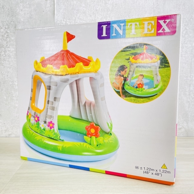  home use pool new goods unopened INTEX Inte ks57122NP Royal castle Bay Be pool child pool 1.22×1.22m / 5947