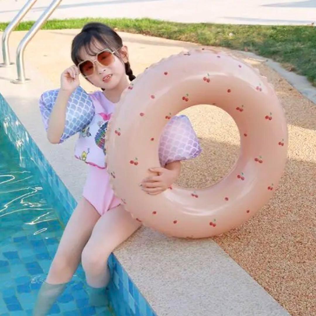 ドーナッツ型 キッズ 浮き輪 プール 80㎝ 子供用 海 通販