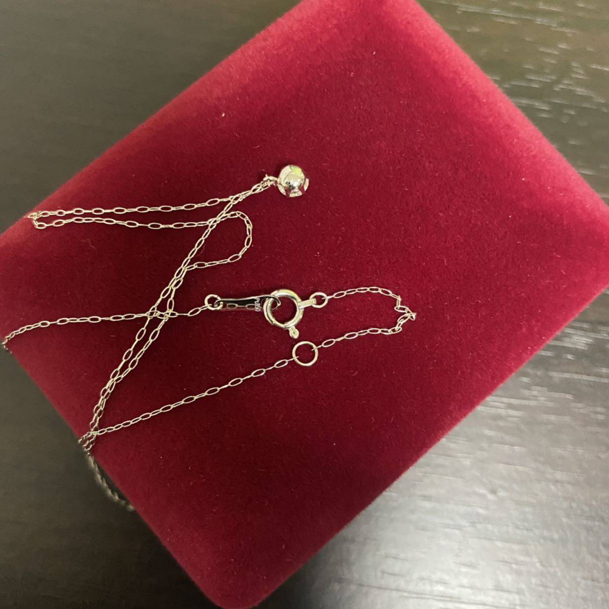 0.2ct Dカラー VVS EXダイヤモンド プラチナ一粒ダイヤネックレス