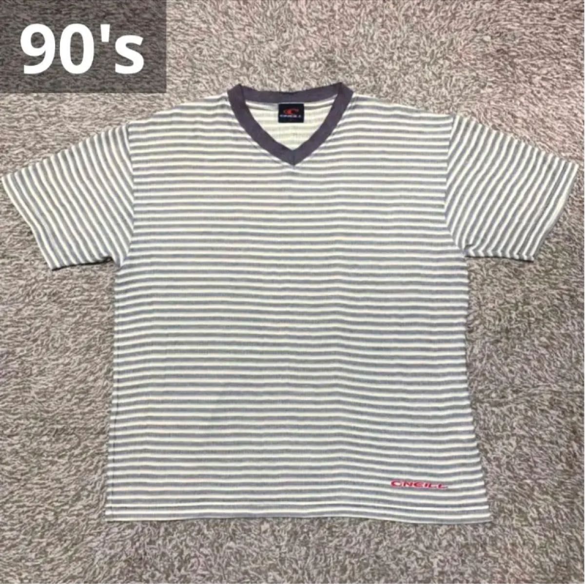 90's O'NEILL ジャガード Tシャツ y2k オールドサーフ 古着 半袖Tシャツ