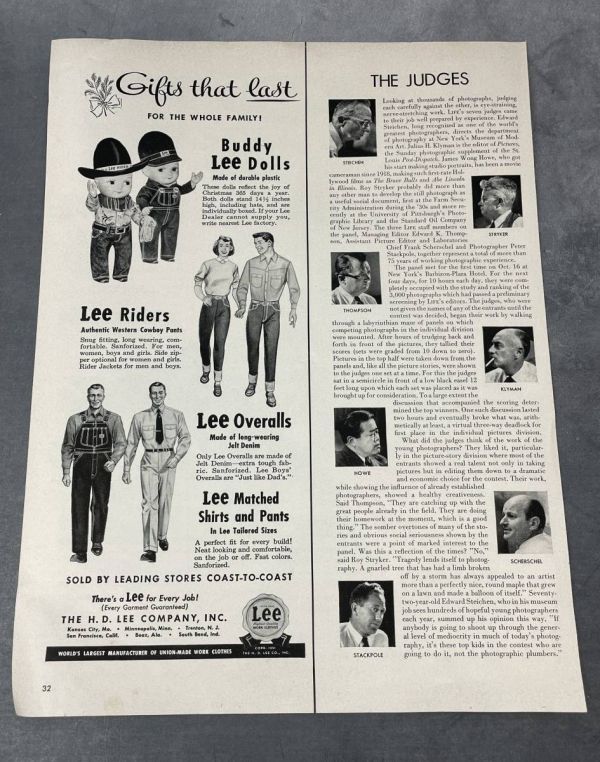 【送料無料】 1950年代 バディーリー BUDDY LEE 広告　アドバタイジング ヴィンテージ S0153