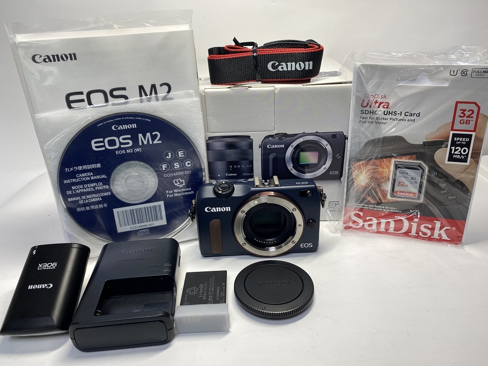 Canon キヤノン EOS M2 18.0 MP ミラーレス デジタルカメラ ボデイ 超