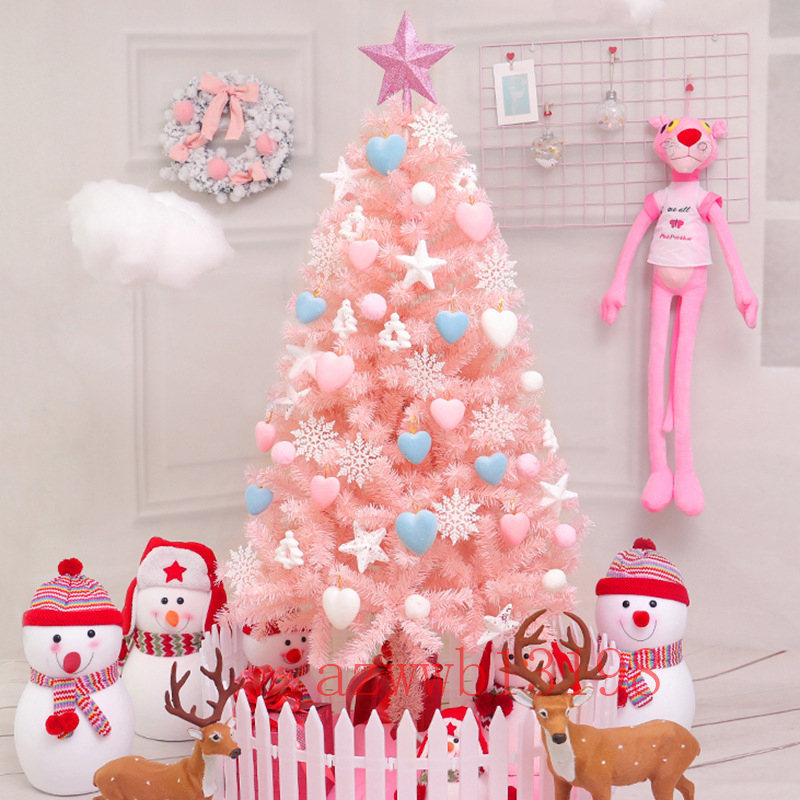 クリスマス　ツリー　60cm　120cm　かわいい　イルミネーション　オーナメント付き　玄関に　ピンク　おしゃれ　メリークリスマス　LEDライト　飾り