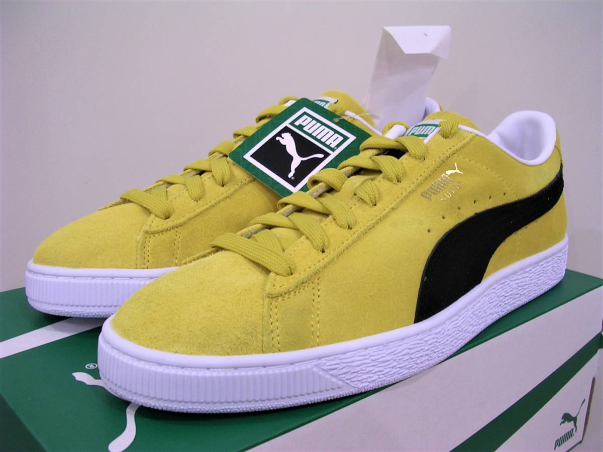 新品 PUMA SUEDE CLASSIC XXI 黄黒 29cm US11 人気カラー プーマ スエード クラッシック XXI #374915-57 クライド CLYDE_画像1