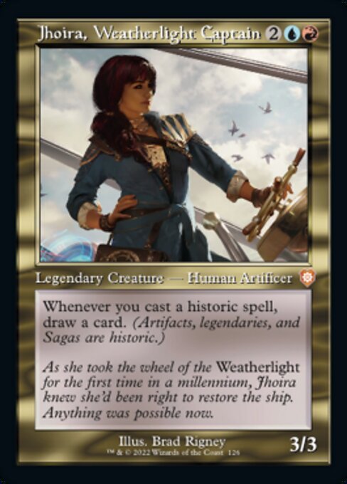 MTG ■金/英語版■ 《ウェザーライトの艦長、ジョイラ/Jhoira, Weatherlight Captain》兄弟戦争：統率者　BRC_画像1