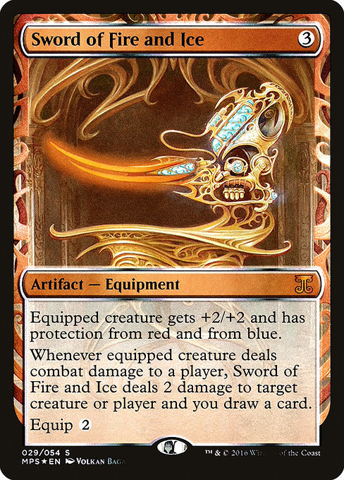 MTG ■無/英語版■ 《火と氷の剣/Sword of Fire and Ice》★FOIL★ Kaladesh Inventions MPS_画像1