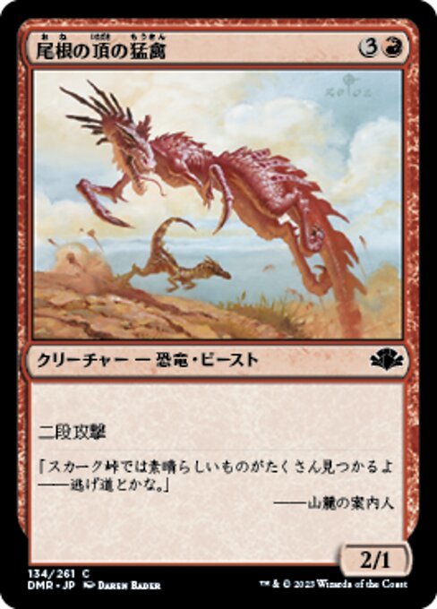 MTG ■赤/日本語版■ 《尾根の頂の猛禽/Ridgetop Raptor》★FOIL★ ドミナリア・リマスター DMR_画像1