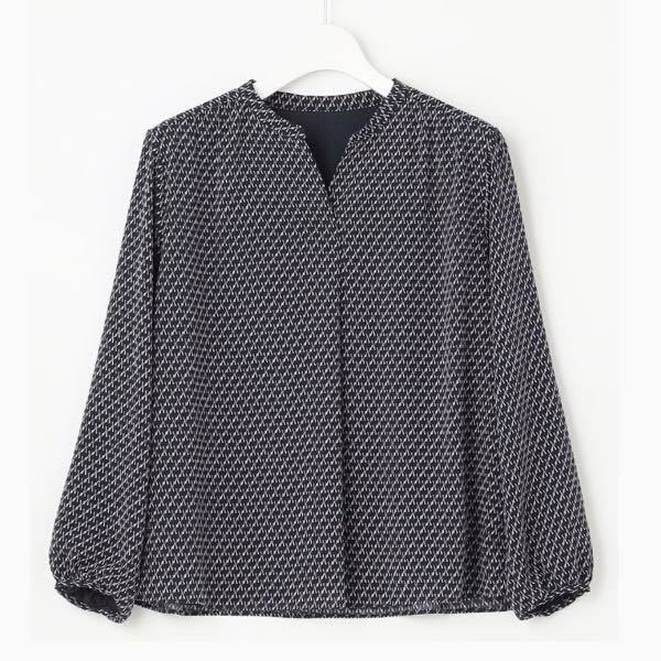 【J.PRESS LADIES】Geometric Print カットソー 9号（Mサイズ）ブラウス シャツ ジェイプレス レディス 新品_画像1