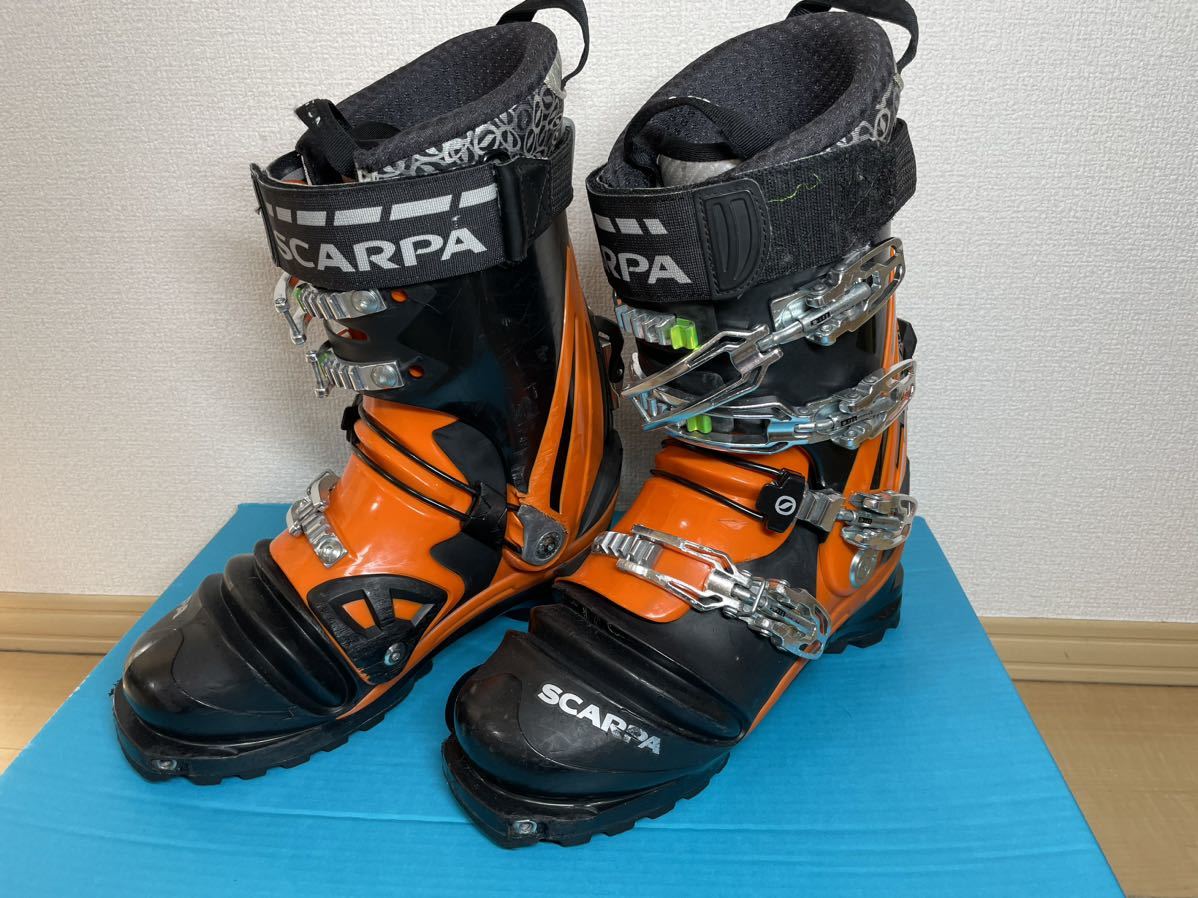 スカルパ SCARPA テレマーク スキーブーツ TX pro 25.5cm NTN TTS 4バックル ブーツ 雪山 登山 BCスキーの画像1