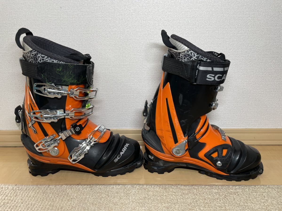 スカルパ SCARPA テレマーク スキーブーツ TX pro 25.5cm NTN TTS 4バックル ブーツ 雪山 登山 BCスキーの画像3