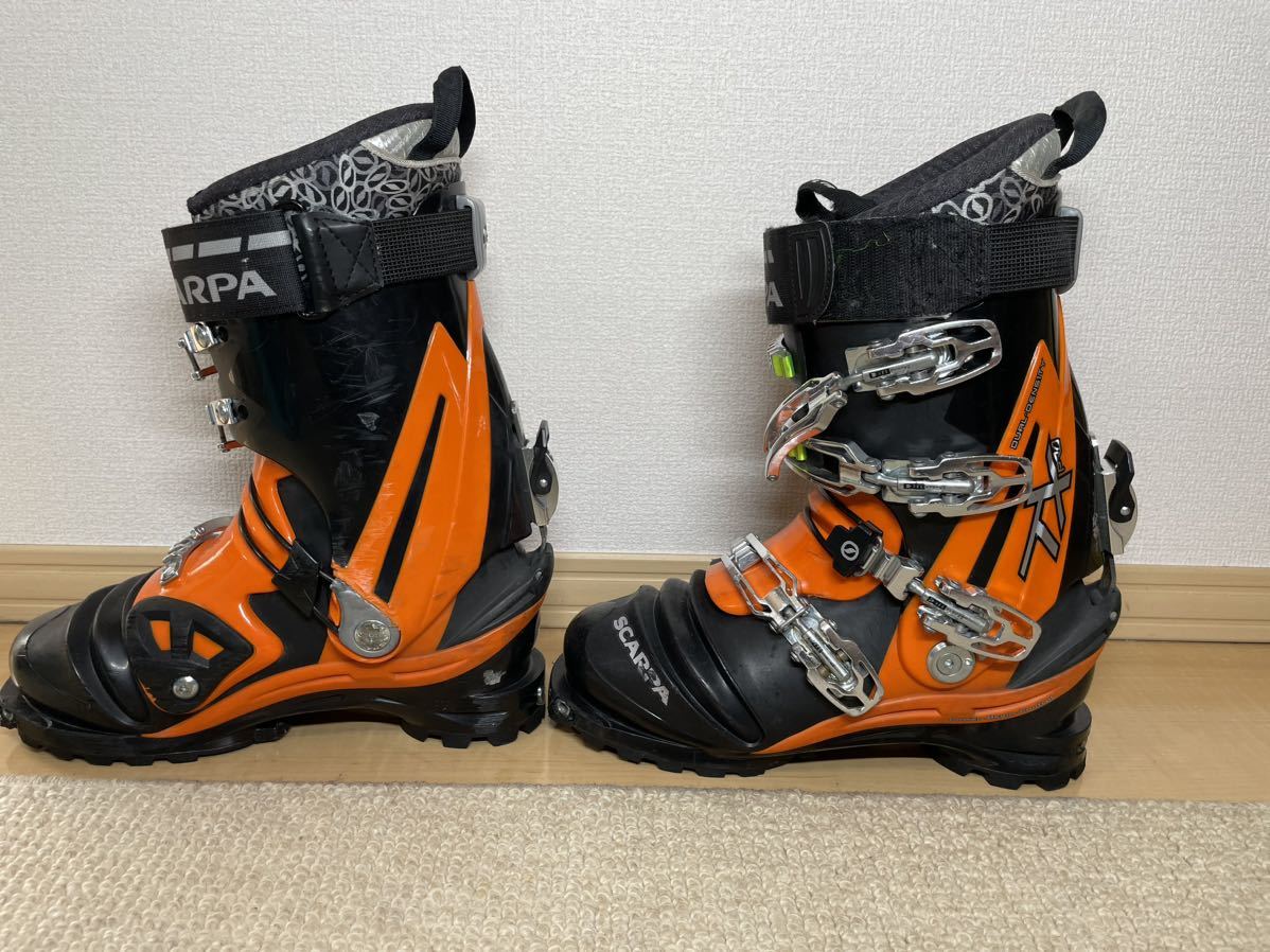 スカルパ SCARPA テレマーク スキーブーツ TX pro 25.5cm NTN TTS 4バックル ブーツ 雪山 登山 BCスキーの画像2