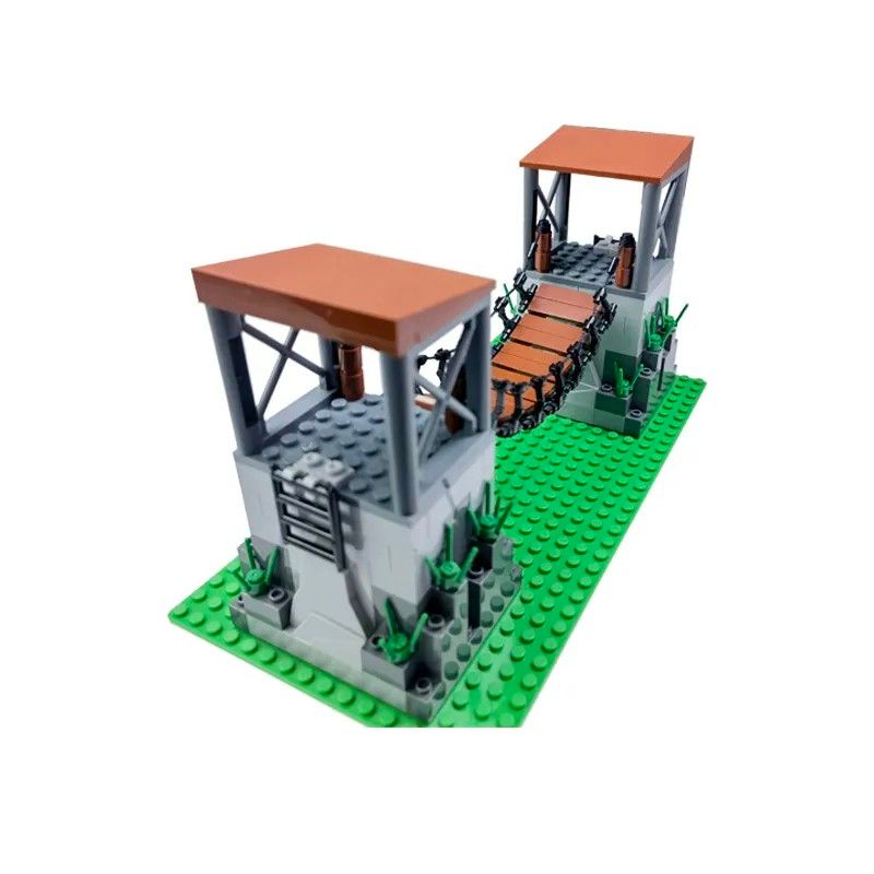 山上要塞　LEGO互換　匿名配送　レゴ武器　インテリア　プラモデル　山賊　城　海賊　プレゼント　ブロック　夏休み　工作　送料無料
