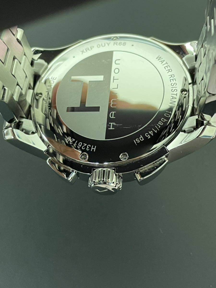 動作美品！　HAMILTON　ハミルトン　ジャズマスター　クロノクォーツ　H326120　メンズ腕時計　正規品_画像4