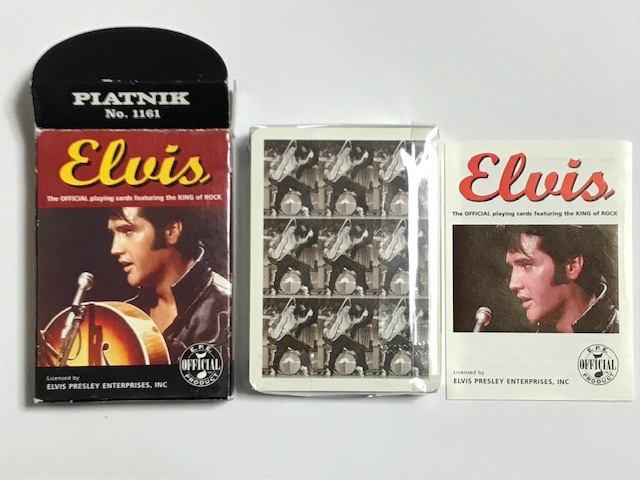  подлинная вещь 1997 год Elvis Presley Enterprises L винт * Press Lee традиционный plain g карта Press Lee карты красный коробка retro редкий 